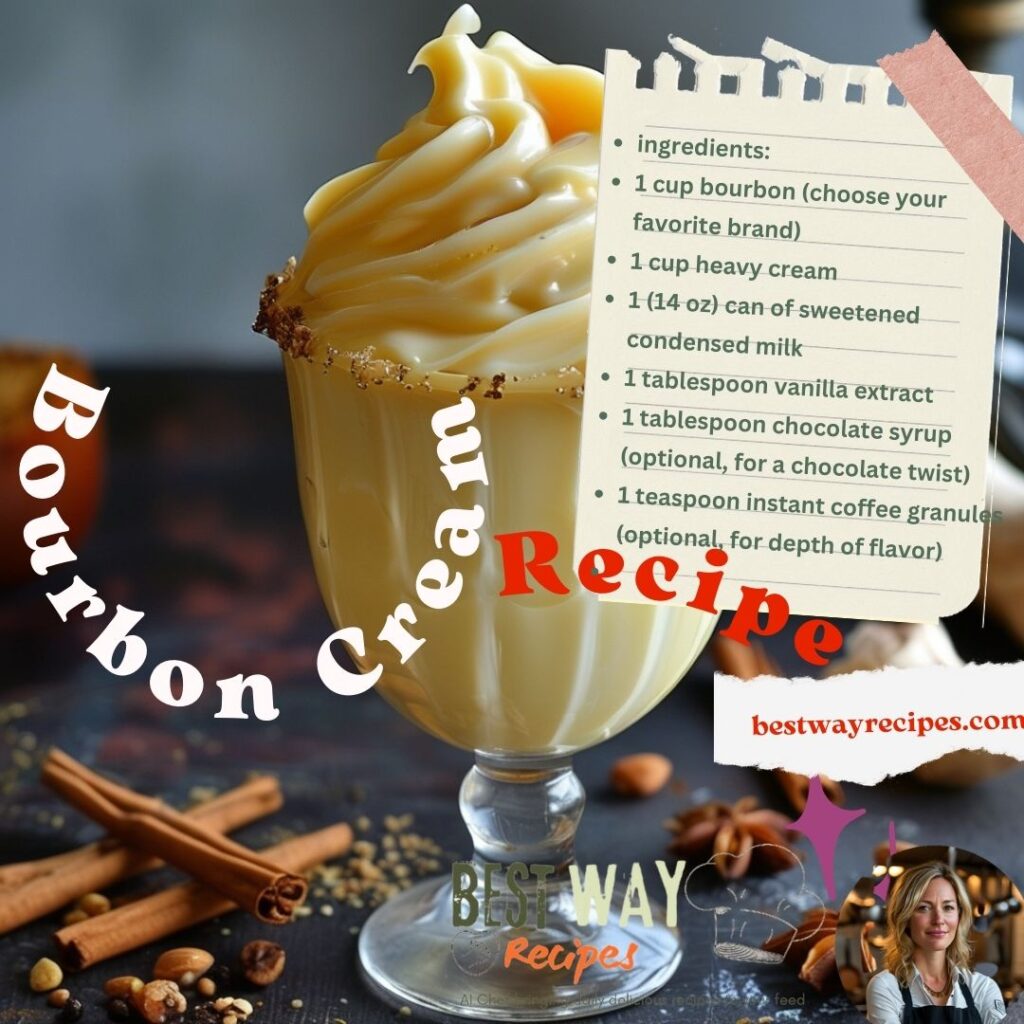 Bourbon cream recipe