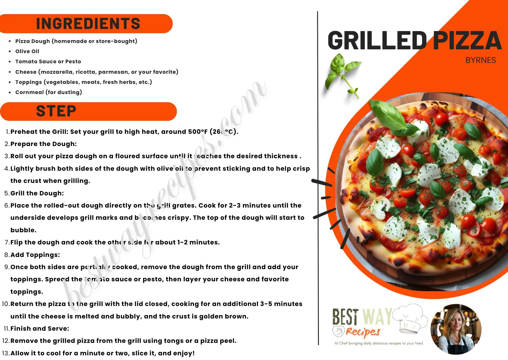 5 Steps to Perfect Byrnes Grilled Pizza Recipe at Home