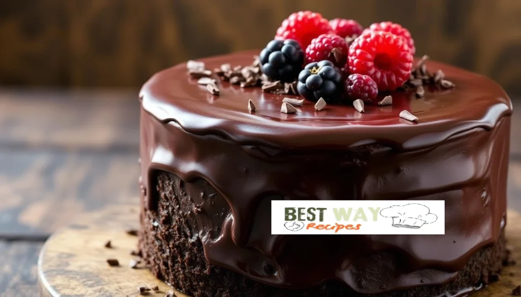 Rich Dense Chocolate Cake Recipe