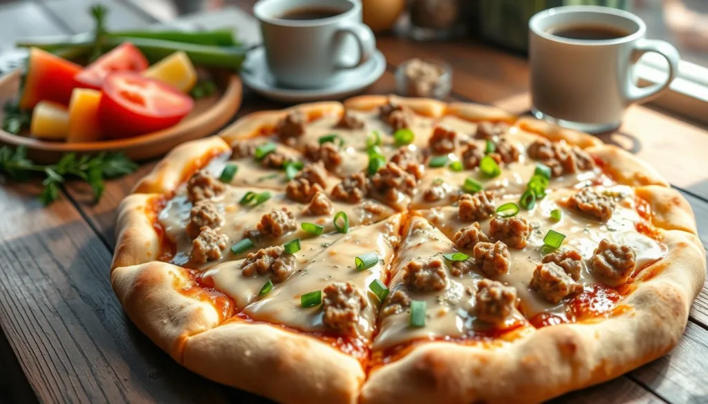 Sausage Gravy Breakfast Pizza Recipe