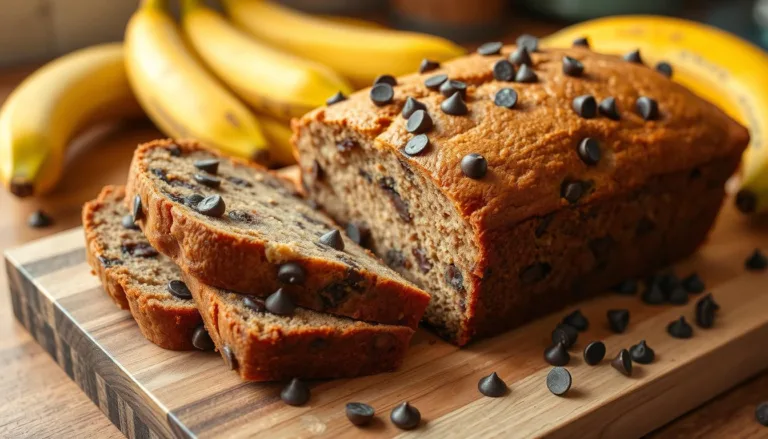 Delicious Banana Nut Bread with Chocolate Chips Recipe