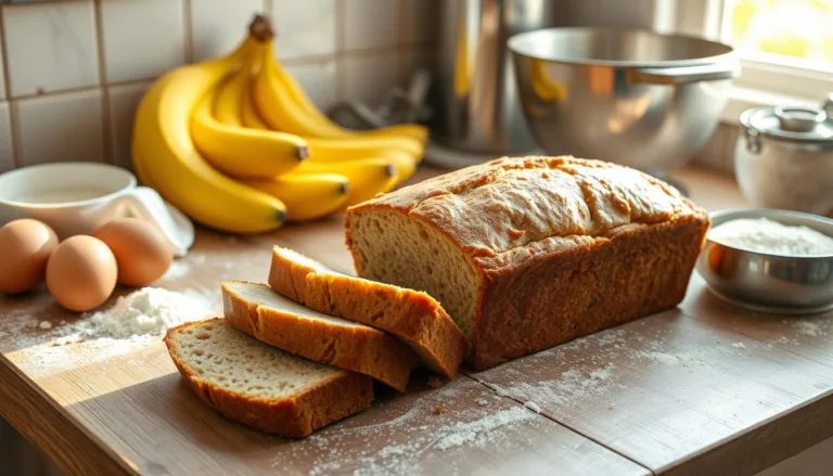 Easy Banana bread recipe no baking soda Needed!