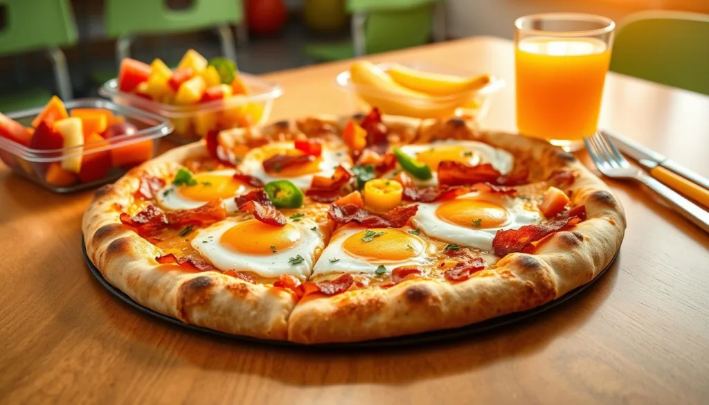 breakfast pizza for schools