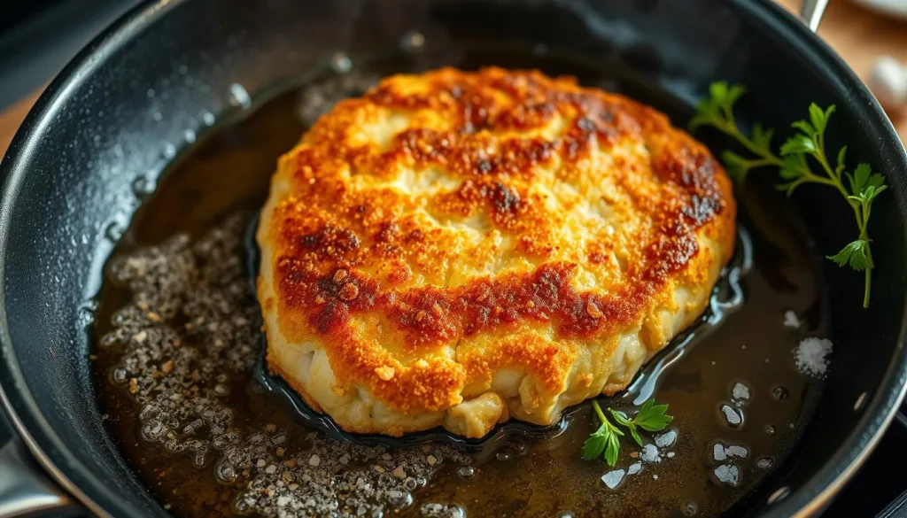 frying chicken cutlet