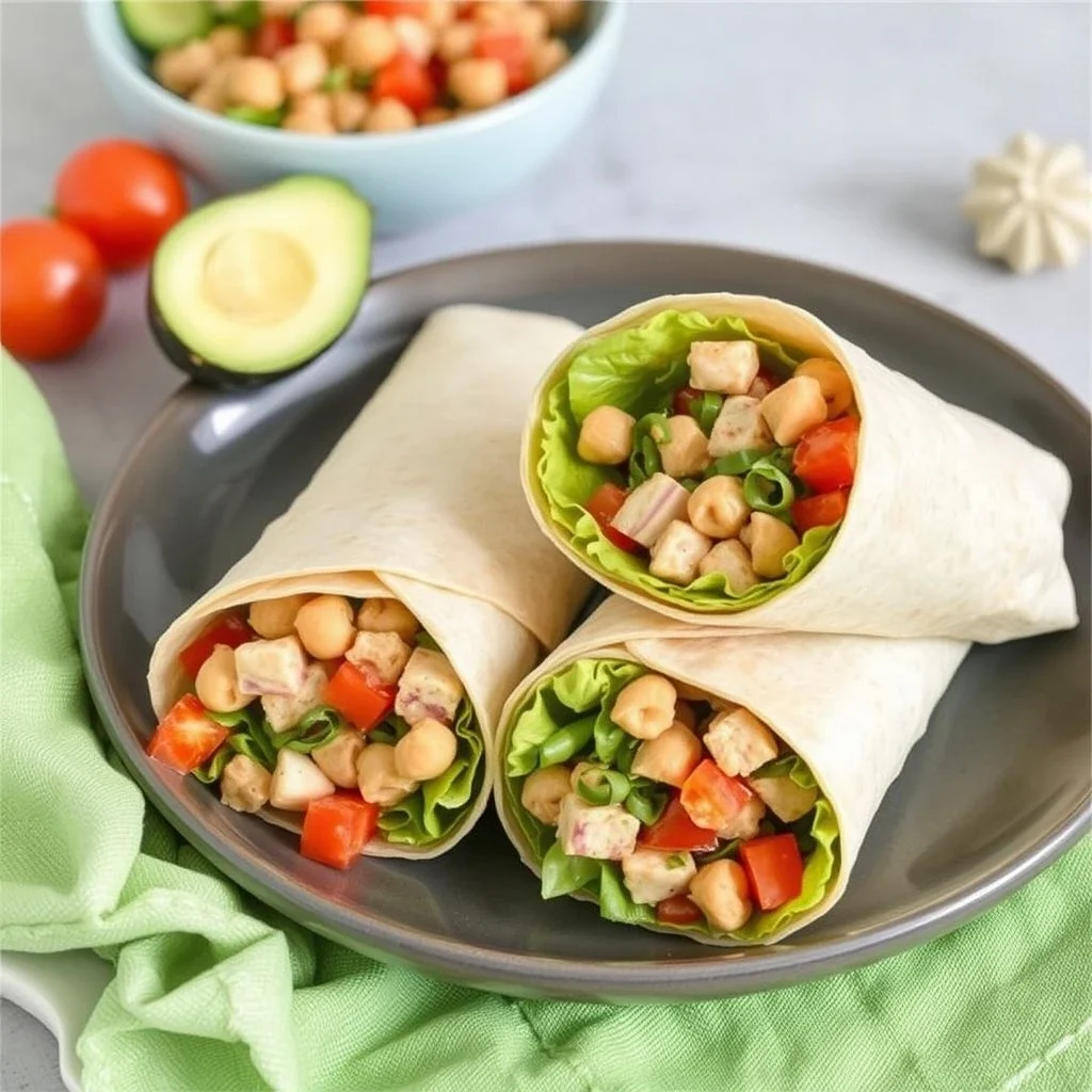 21 Lazy Dinner Ideas That Actually Taste Amazing (Fast & Easy!) Chickpea "Tuna" Salad Wraps