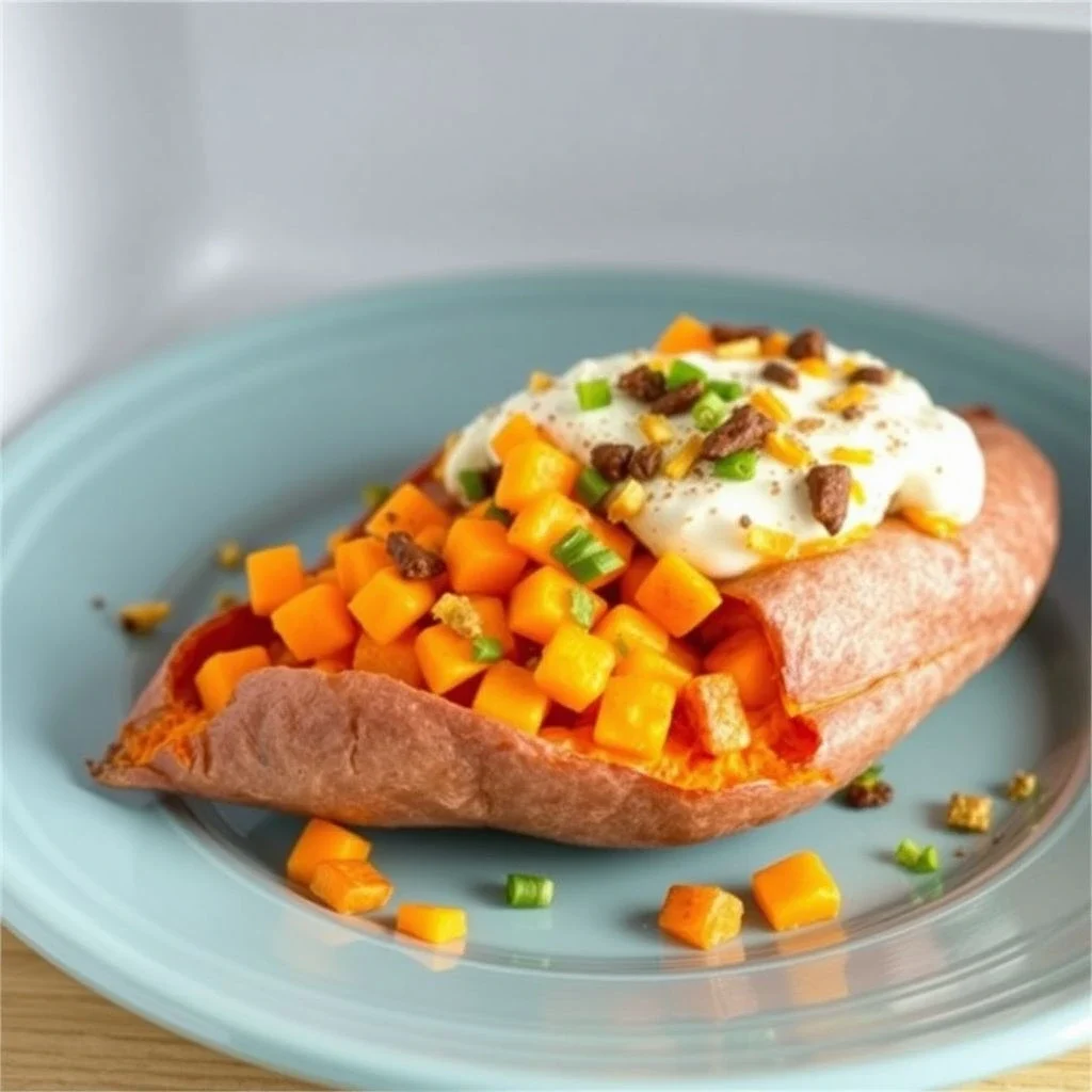 21 Lazy Dinner Ideas That Actually Taste Amazing (Fast & Easy!) Loaded Microwave Sweet Potato