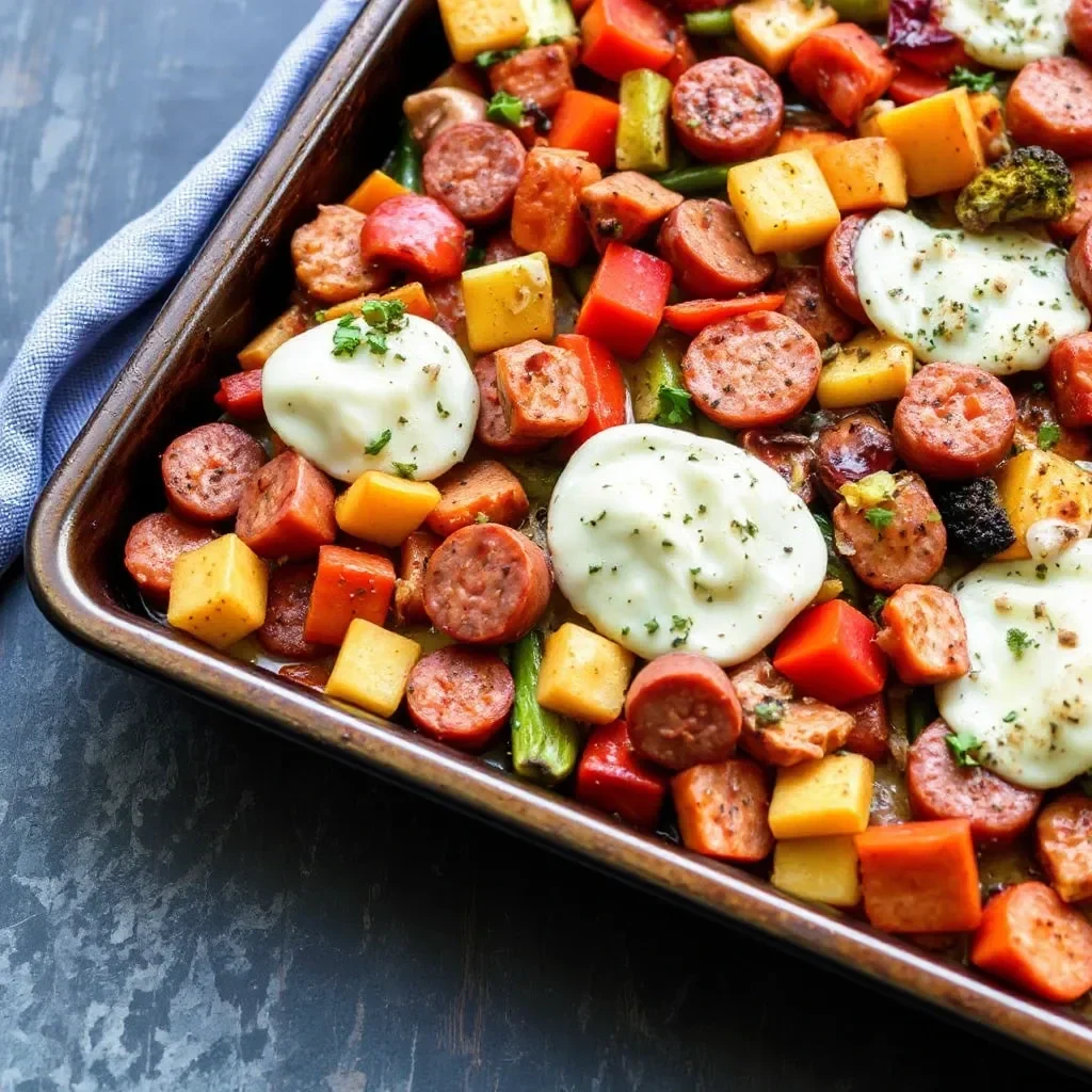 21 Lazy Dinner Ideas That Actually Taste Amazing (Fast & Easy!) Sausage and Veggie Sheet Pan