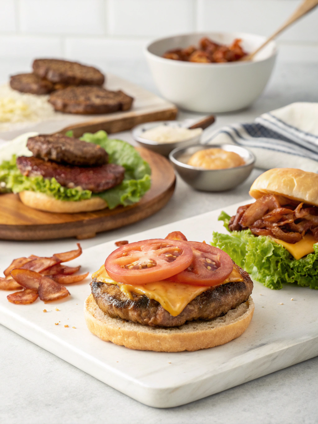 Flying Dutchman Burger preparing steps