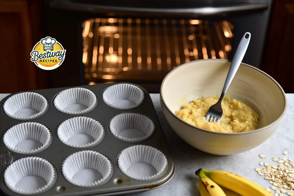 Healthy Banana Oat Muffins
