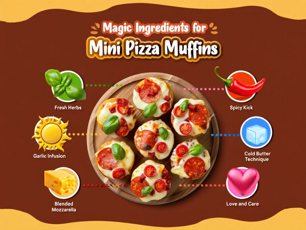 Mini Pizza Muffins ingredients