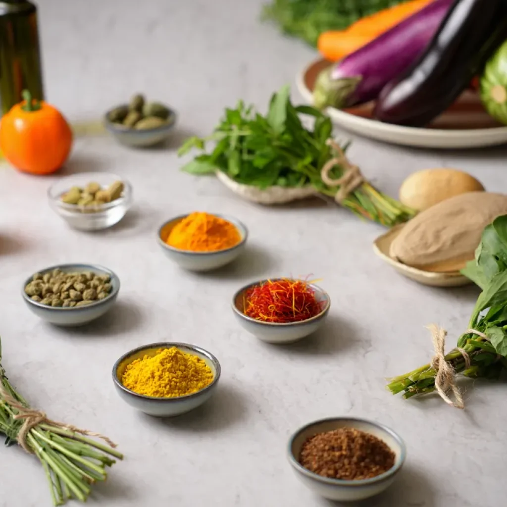 Tunisian couscous Ingredients