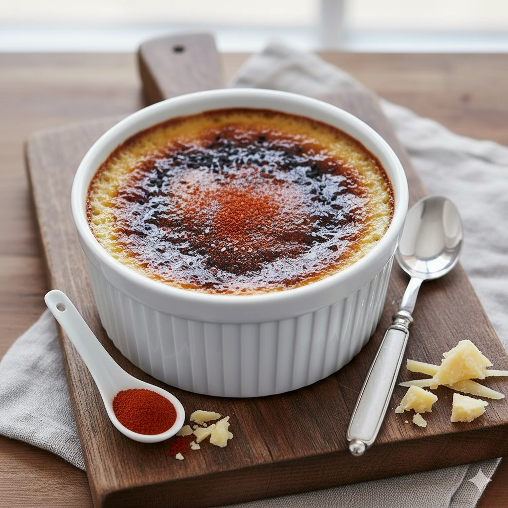 Smoked Paprika & Gruyere Savory Brulee