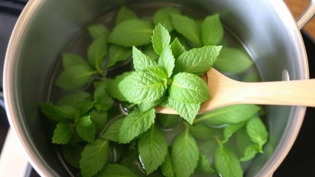 Step 3 Incorporate Fresh Mint