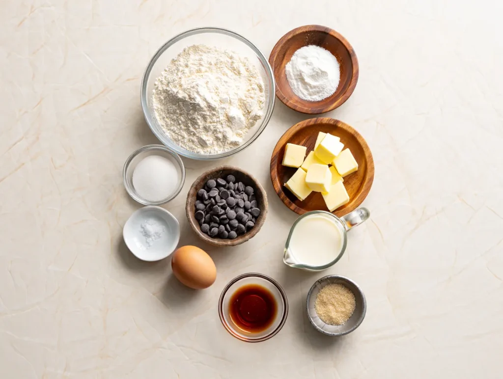 Chocolate Chip Scones Ingredients