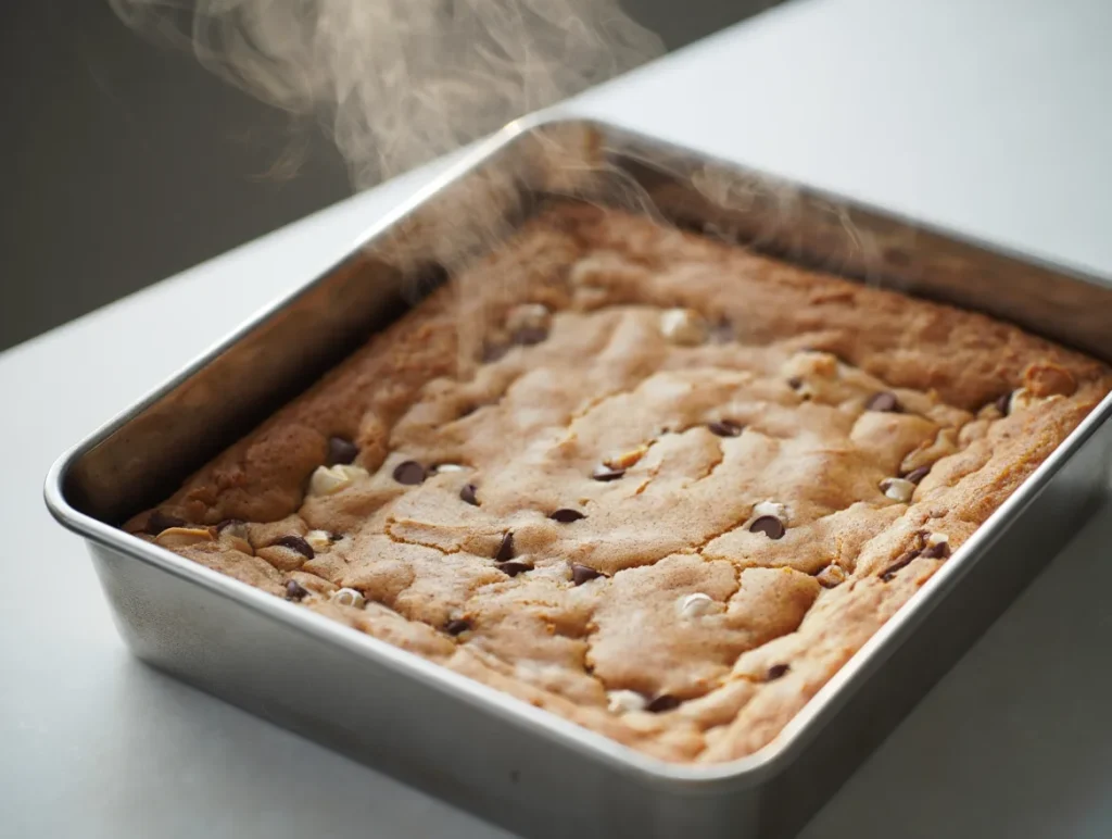 Cooling and Carry-Over Cooking Bars cooling in pan, continuing to cook from residual heat for perfect texture