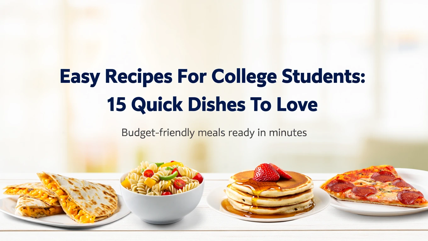 Easy Recipes For College Students: 15 Quick Dishes To Love