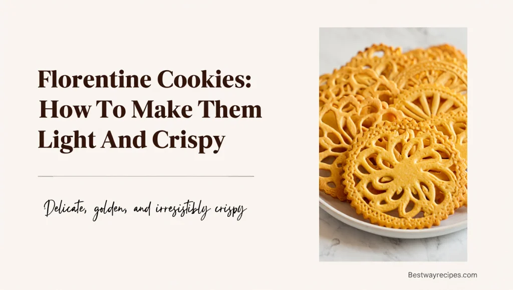 Florentine Cookies: How To Make Them Light And Crispy