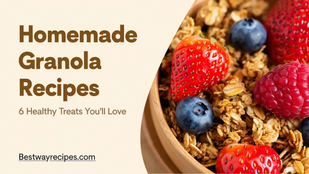Homemade Granola Recipes: 6 Healthy Treats You’ll Love Homemade Granola Recipes: 6 Healthy Treats You’ll Love