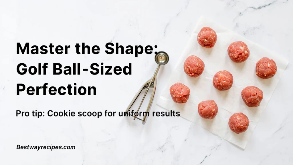 Turkey Meatballs: 8 Amazing Twists You Need To Try Today step3: Meatball Shaping