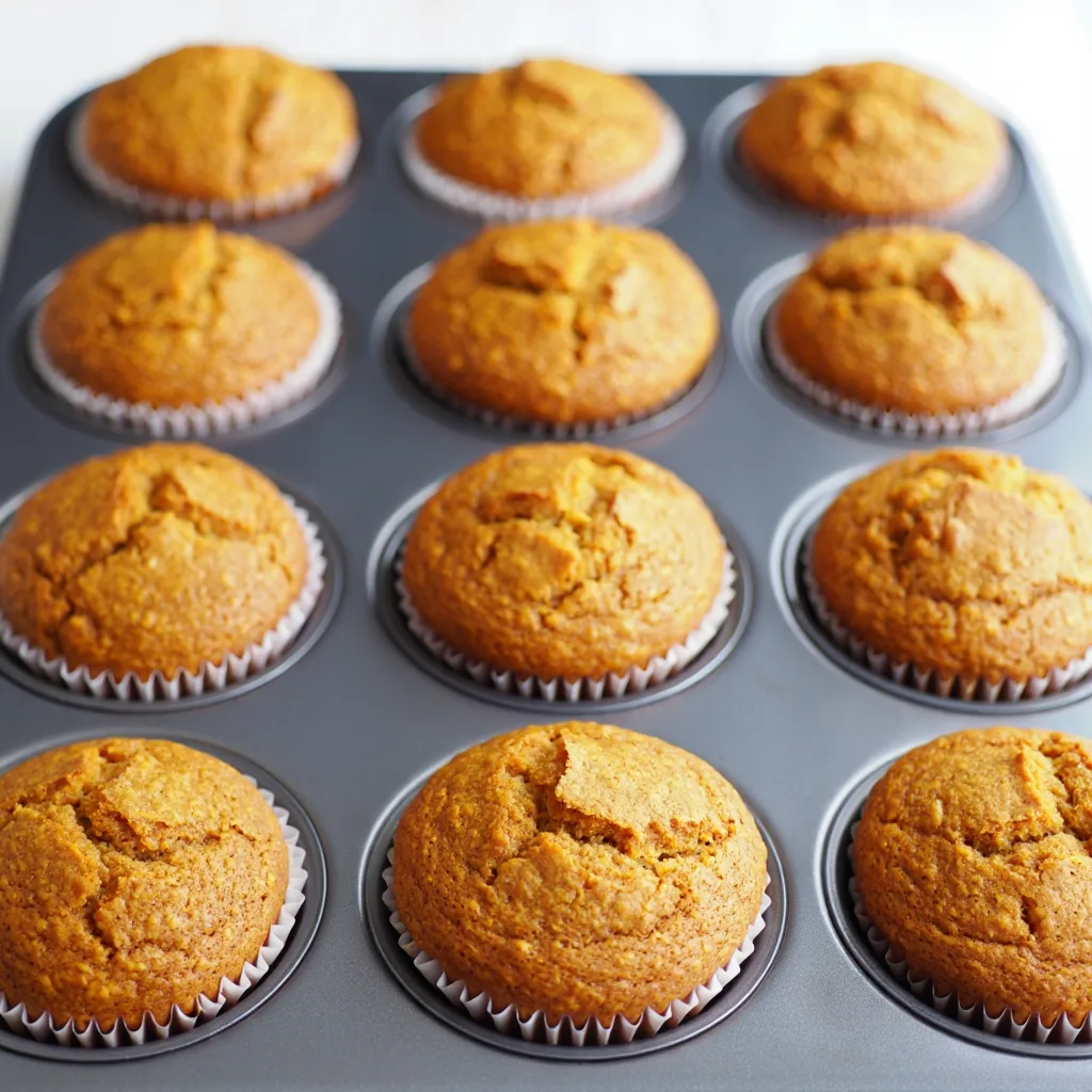 Paleo Pumpkin Muffins 9 Foolproof Tips You Will Love Baked Muffins in Pan Golden paleo pumpkin muffins fresh from the oven in muffin tin