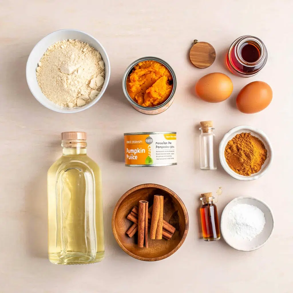Paleo Pumpkin Muffins 9 Foolproof Tips You Will Love Ingredients Layout Ingredients for paleo pumpkin muffins including almond flour, pumpkin puree, and maple syrup