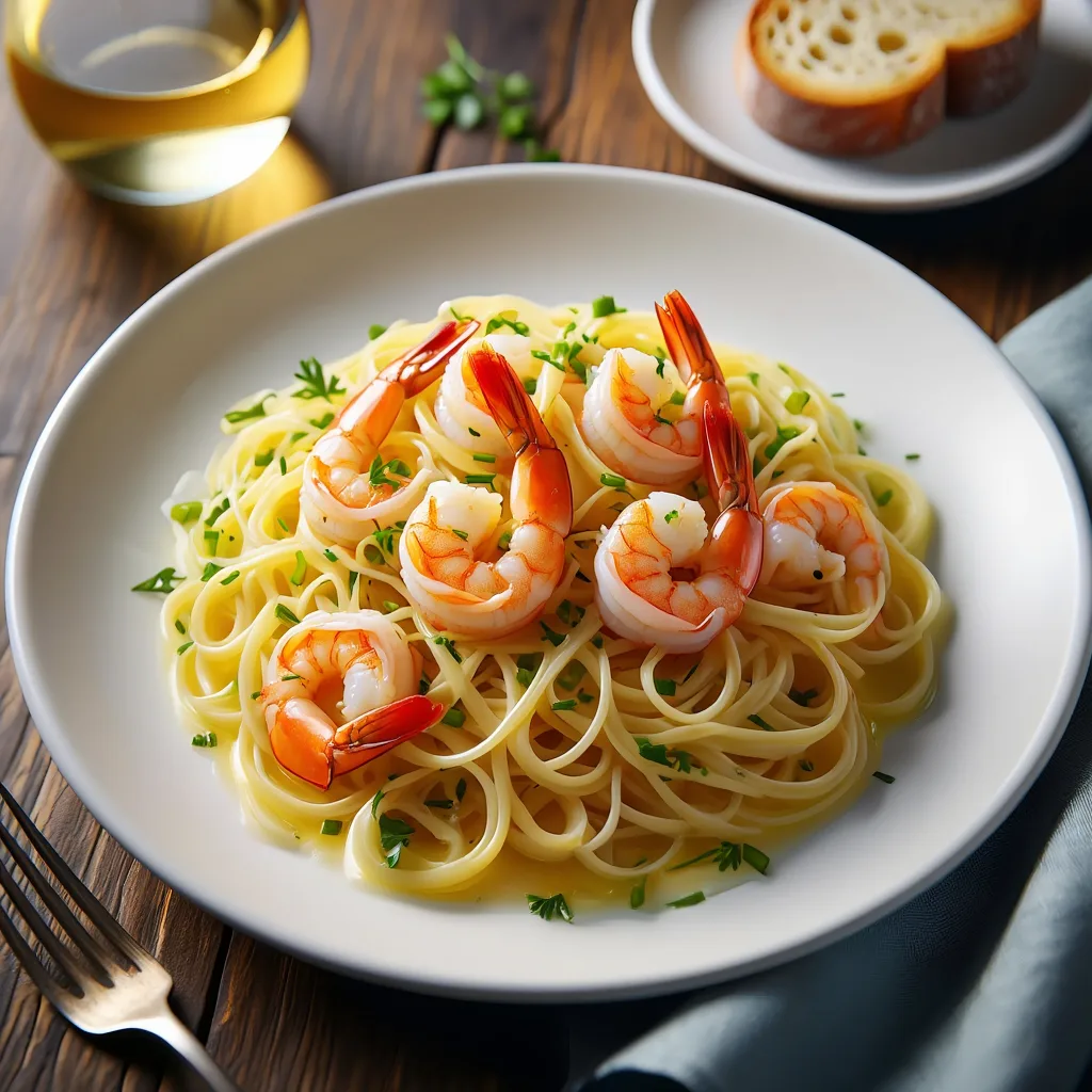 Garlic Butter Shrimp: A Home Cook’s Honest Journey from Blunder to Bliss Garlic butter shrimp served over pasta with crusty bread on the side