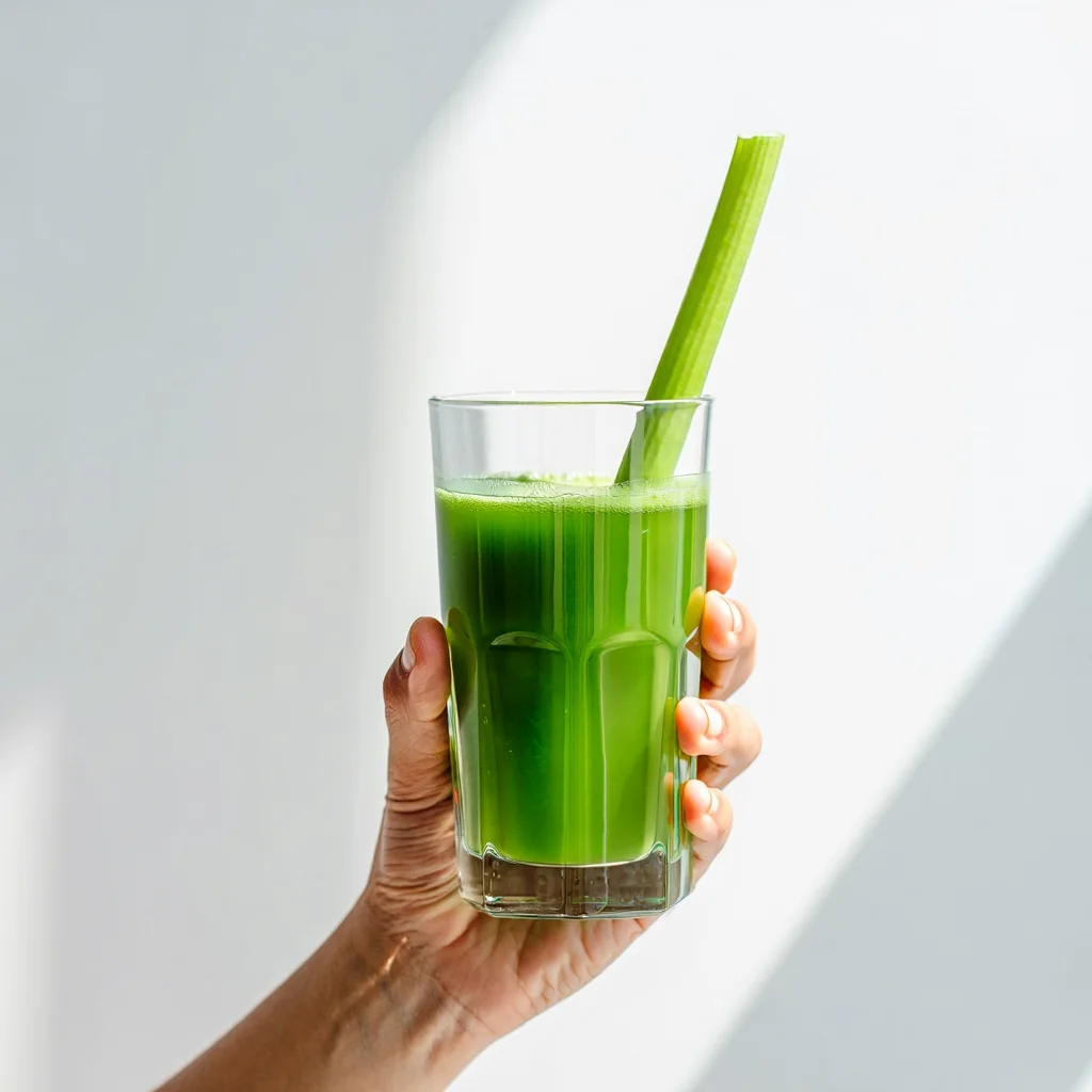 Celery Juice Recipe: How to Make It Taste Actually Good (Even If You Hate Green Drinks) celery juice Serve