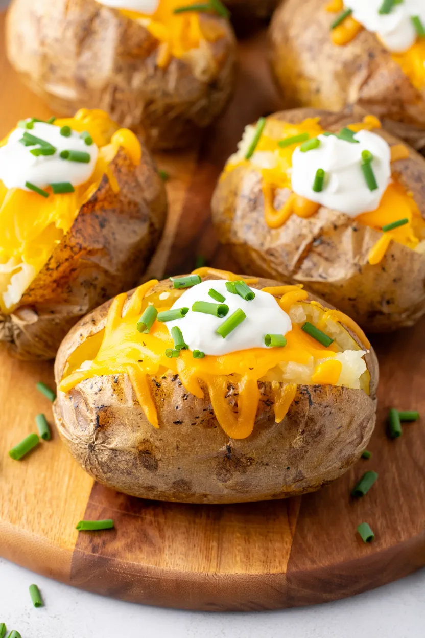 Cheesy Baked Potatoes That Actually Come Out Right