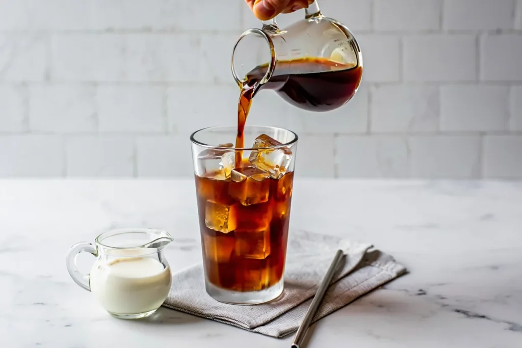 Iced Coffee Recipe Step 3 _ Build Your Glass