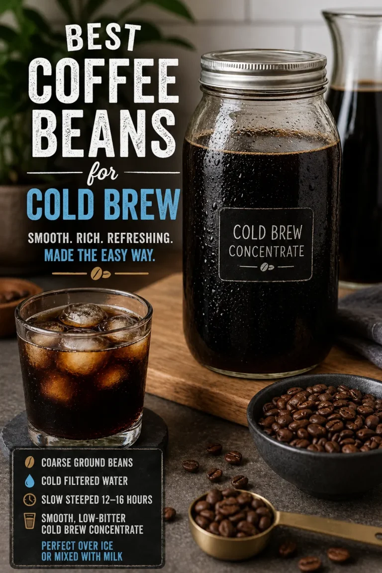 Best Coffee Beans for Cold Brew (Smooth, Low-Acid Picks + Brewing Tips)