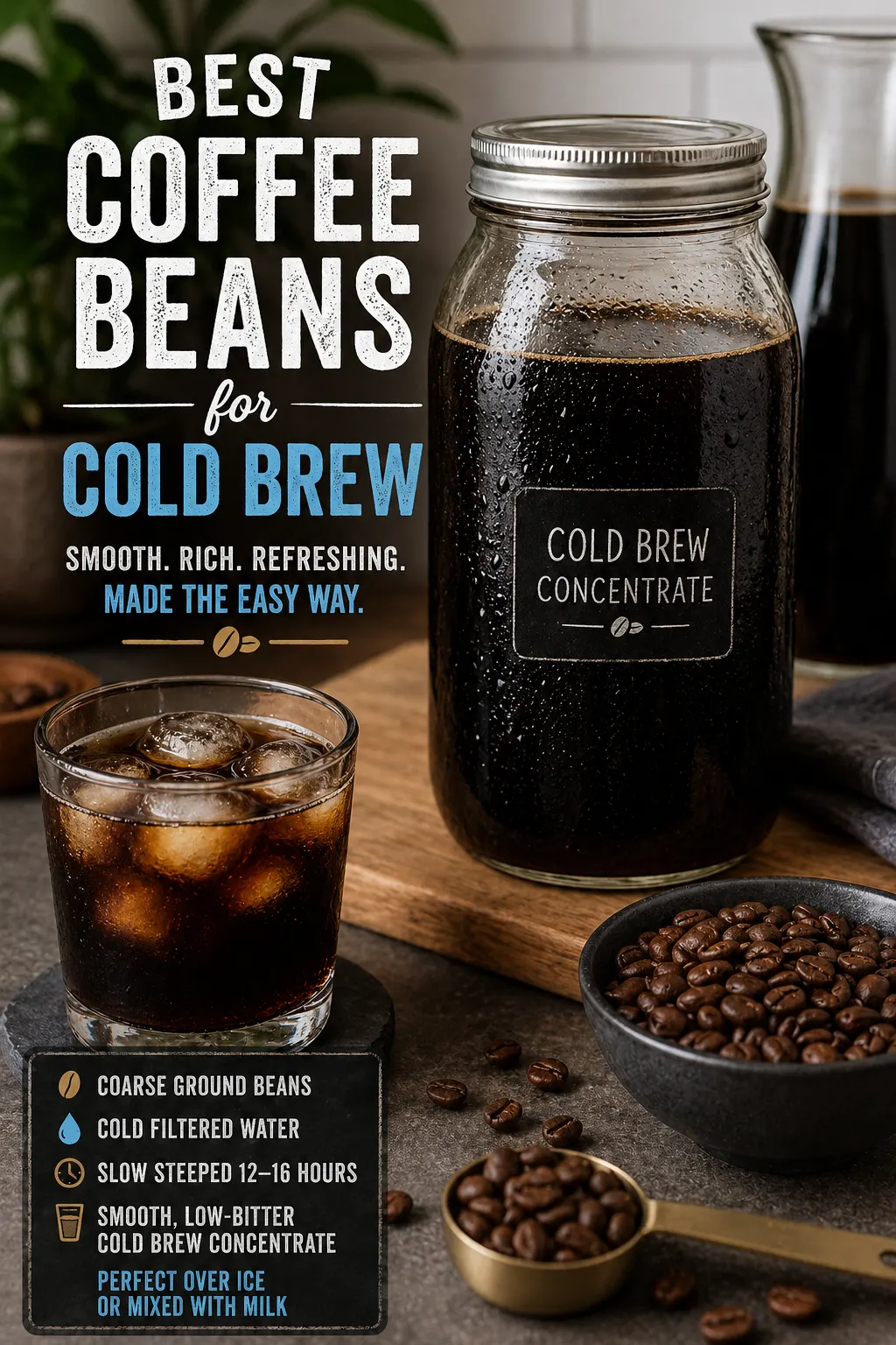 Best Coffee Beans for Cold Brew (Smooth, Low-Acid Picks + Brewing Tips)