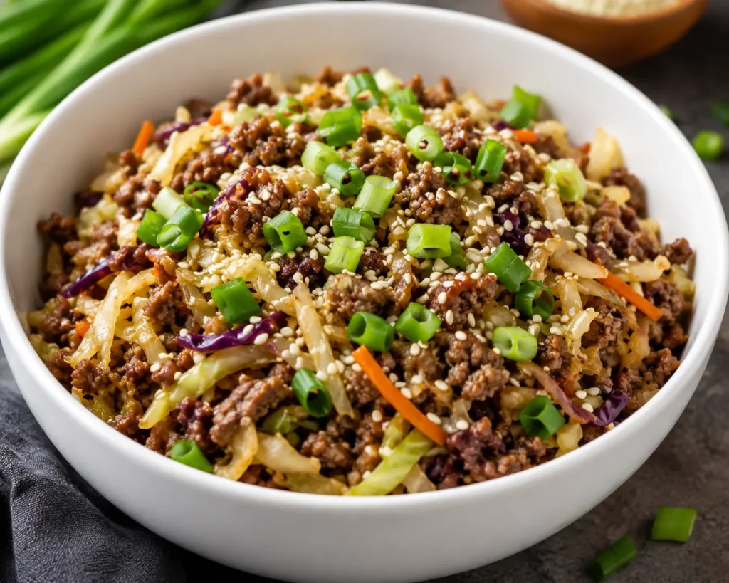 Keto Egg Roll in a Bowl – All the Flavor, None of the Carbs